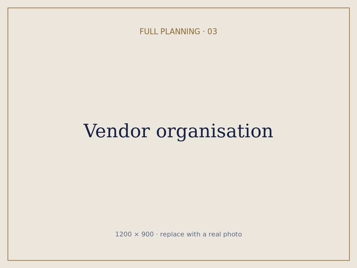 Vendor organisation